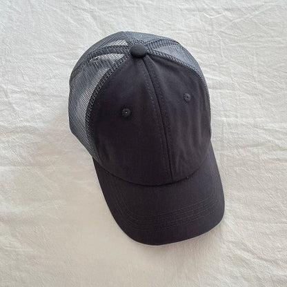 Summer Kids Baseball Cap Casual Solid Children Caps Sun Hat Boys Girls Outdoor Accessories 2 - 8Y - Avero