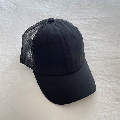 Summer Kids Baseball Cap Casual Solid Children Caps Sun Hat Boys Girls Outdoor Accessories 2 - 8Y - Avero
