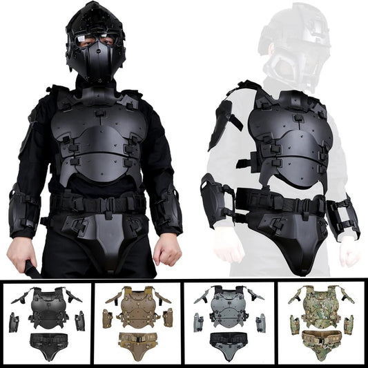 Tactical Airsoft Vest Armor Suit Set Adjustable Militar Hunting Chest Protective Equipment Paintball Shooting CS Wargame Vest - Avero