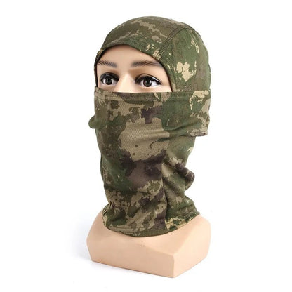 Tactical Balaclava Military Camouflage Full Face Mask Motorcycle Cycling Army War Airsoft Hunting Face Shield Hat Neck Scarives - Avero