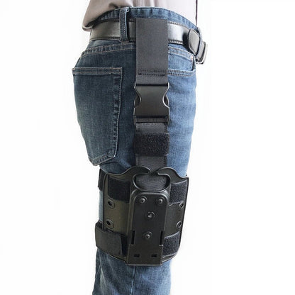 Tactical Leg Gun Holster Platform for Glock 17 19 Beretta M9 Sig P226 Airsoft Drop Thigh Pistol Case Paddle Adapter for Hunting - Avero