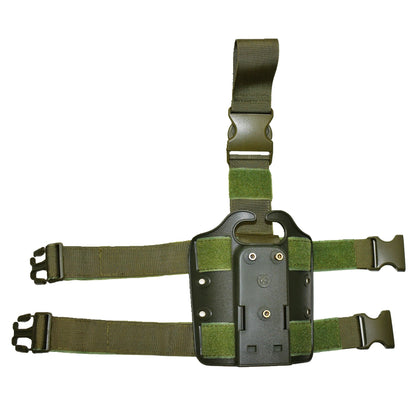 Tactical Leg Gun Holster Platform for Glock 17 19 Beretta M9 Sig P226 Airsoft Drop Thigh Pistol Case Paddle Adapter for Hunting - Avero
