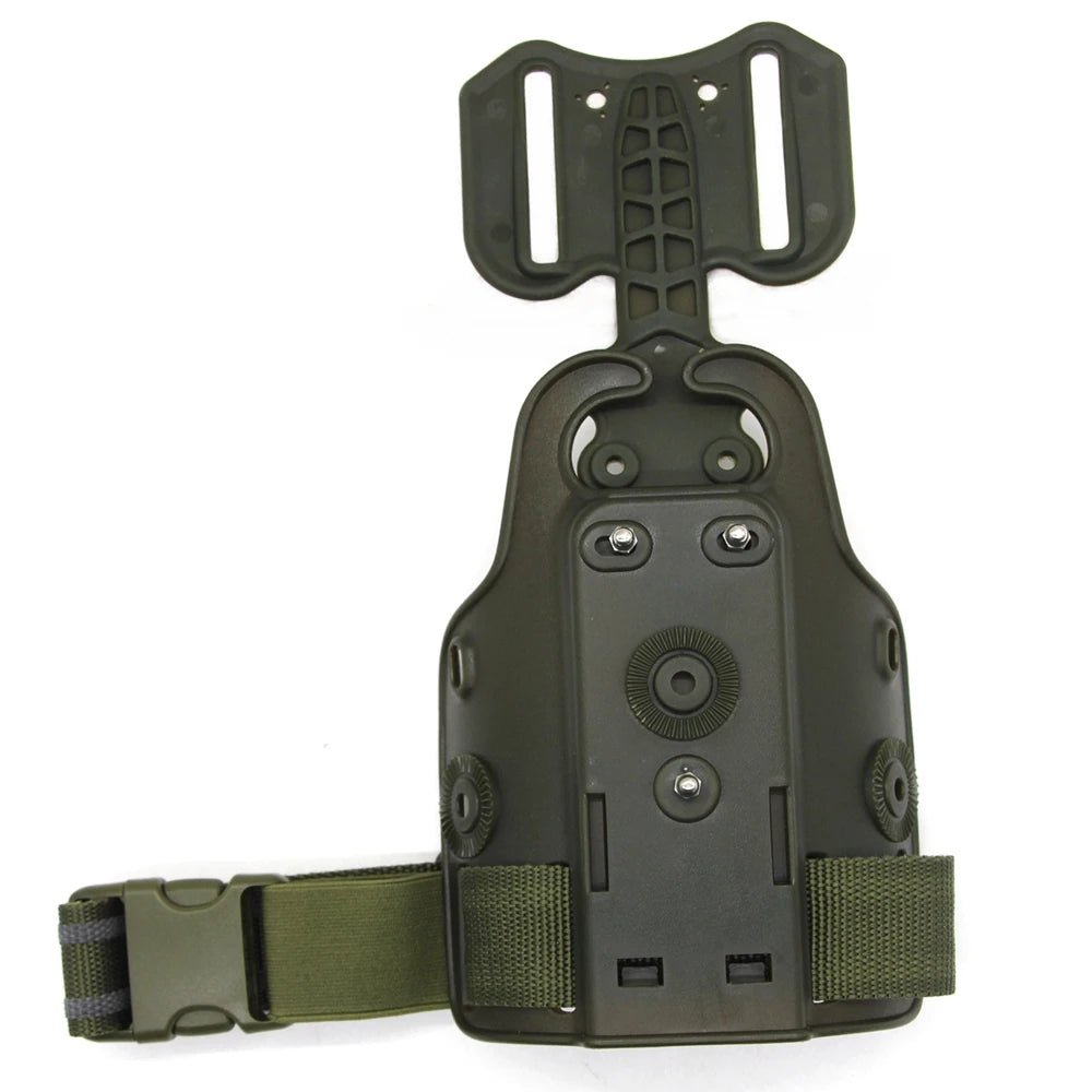 Tactical Leg Gun Holster Platform for Glock 17 19 Beretta M9 Sig P226 Airsoft Drop Thigh Pistol Case Paddle Adapter for Hunting - Avero