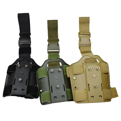 Tactical Leg Gun Holster Platform for Glock 17 19 Beretta M9 Sig P226 Airsoft Drop Thigh Pistol Case Paddle Adapter for Hunting - Avero