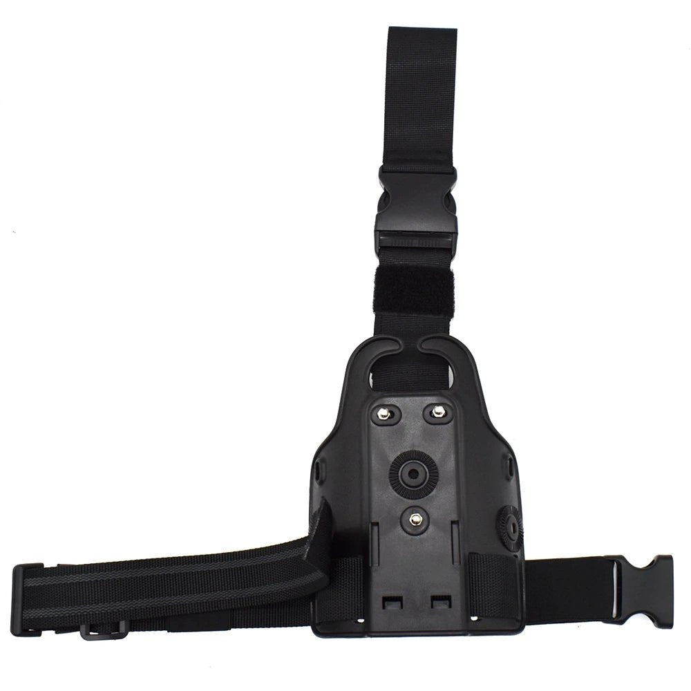 Tactical Leg Gun Holster Platform for Glock 17 19 Beretta M9 Sig P226 Airsoft Drop Thigh Pistol Case Paddle Adapter for Hunting - Avero