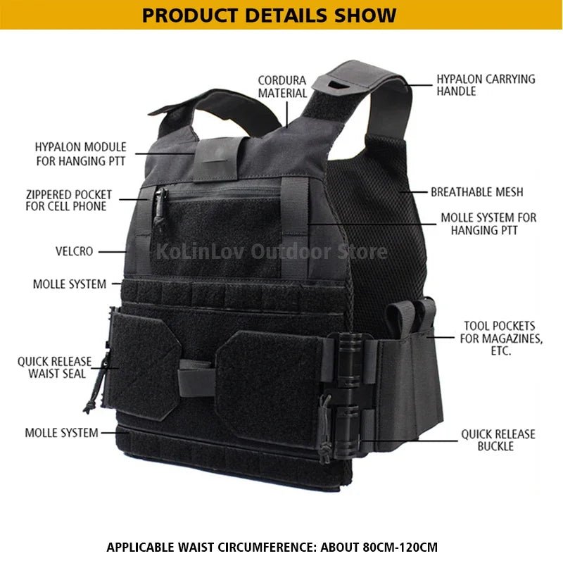 Tactical Vest FCSK 2.0 Low Visibility JPC Hunting Vest FCPC Airsoft Paintball CS Militar Protective Vest Molle Magazine Pouch - Avero