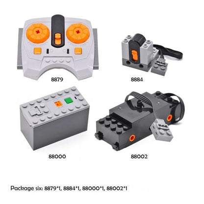 Technical Blocks Motor High - Tech Parts Parts Blocks PF Train Motor 8883 84 85 88004 L XL Servo Motor Technik RC Receiver Battery - Avero