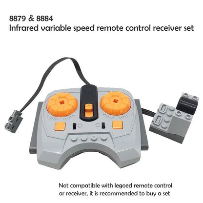 Technical Blocks Motor High - Tech Parts Parts Blocks PF Train Motor 8883 84 85 88004 L XL Servo Motor Technik RC Receiver Battery - Avero