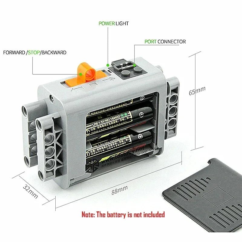 Technical Blocks Motor High - Tech Parts Parts Blocks PF Train Motor 8883 84 85 88004 L XL Servo Motor Technik RC Receiver Battery - Avero