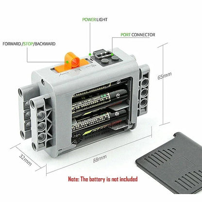 Technical Blocks Motor High - Tech Parts Parts Blocks PF Train Motor 8883 84 85 88004 L XL Servo Motor Technik RC Receiver Battery - Avero