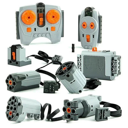 Technical Blocks Motor High - Tech Parts Parts Blocks PF Train Motor 8883 84 85 88004 L XL Servo Motor Technik RC Receiver Battery - Avero