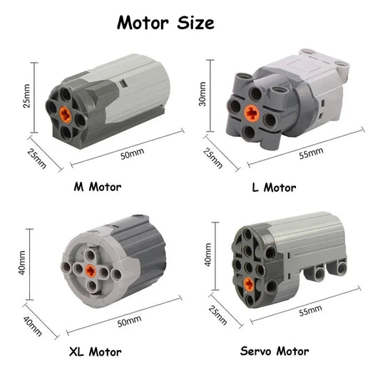 Technical Electronic Building Block MOC Accessories Micro - motor RC Power Functions Parts AA Battery Box DIY Car Bricks Kids Toys - Avero