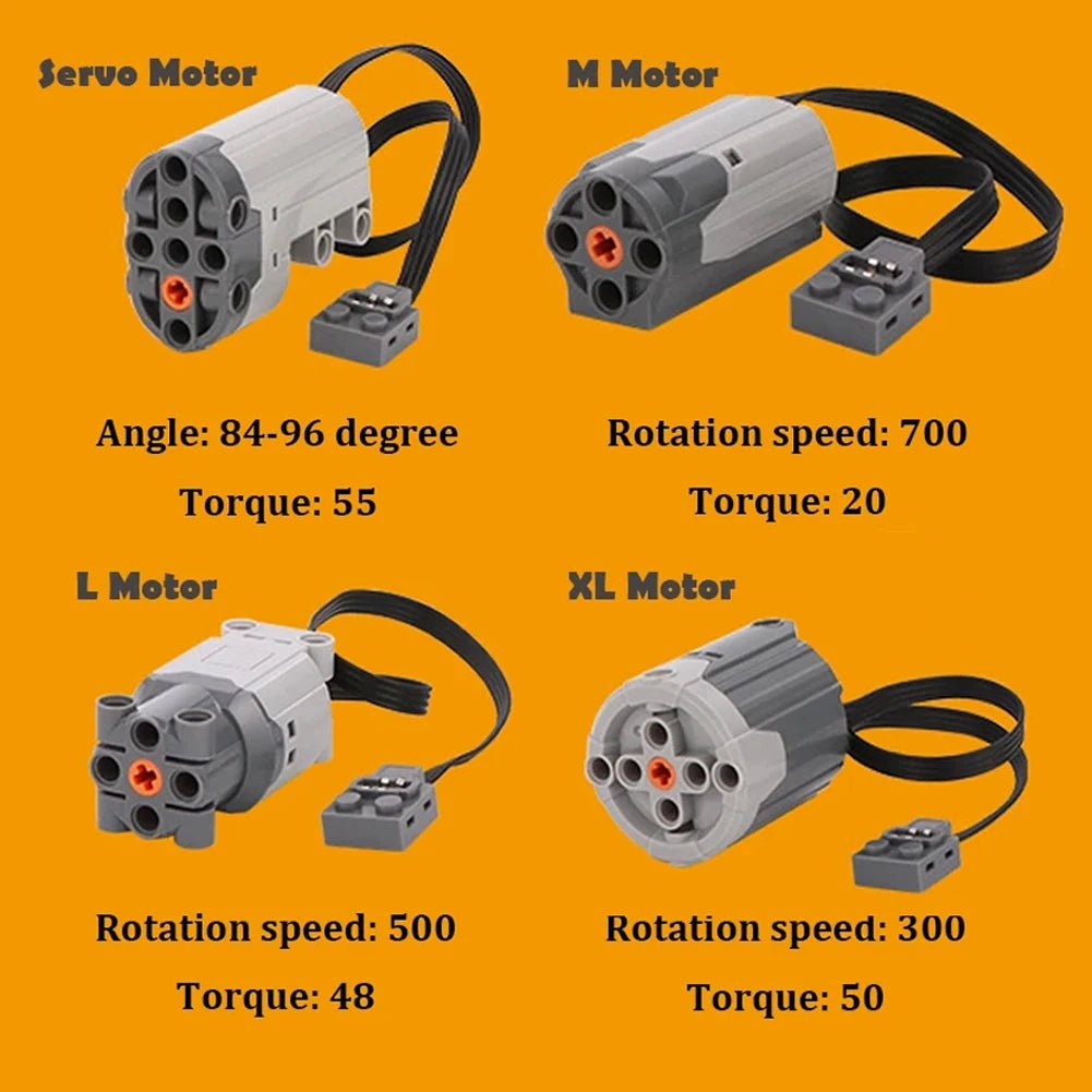 Technical Electronic Building Block Set IR Remote Control Receiver MOC Toys Power Functions Parts DIY Car Bricks Kids - Avero