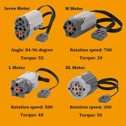 Technical Electronic Building Block Set IR Remote Control Receiver MOC Toys Power Functions Parts DIY Car Bricks Kids - Avero