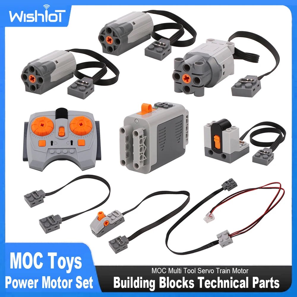 Technical Electronic Building Block Set IR Remote Control Receiver MOC Toys Power Functions Parts DIY Car Bricks Kids - Avero