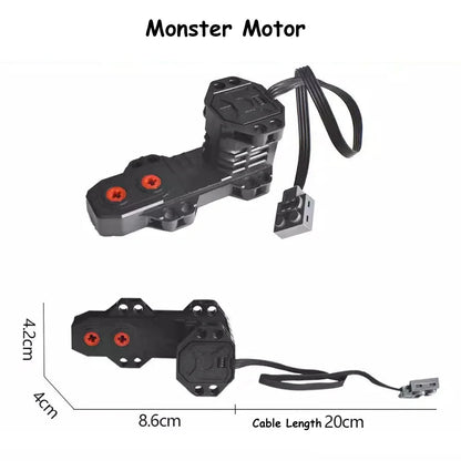 Technical MOC 5292 Buggy Motor Monster Motor Power Functions Parts Building Blocks Bricks Car Toy Compatible With Legoeds - Avero