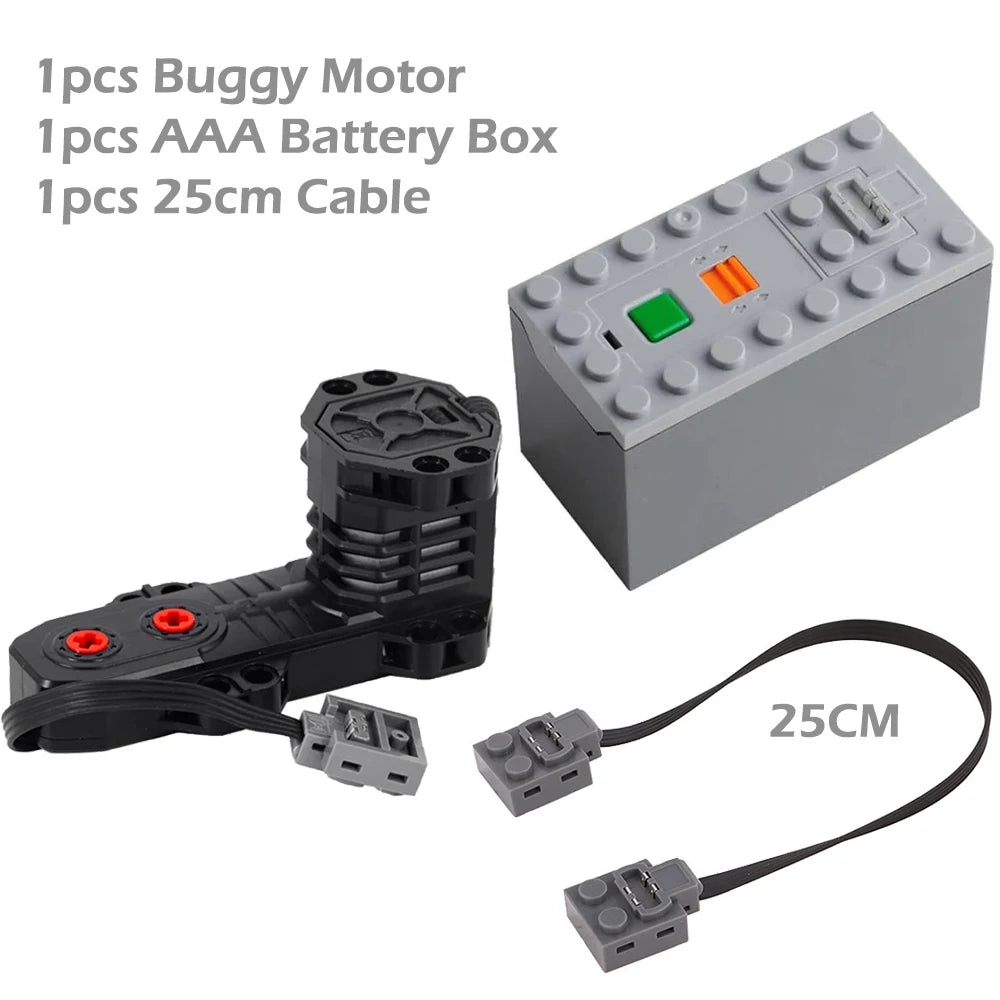 Technical MOC 5292 Buggy Motor Monster Motor Power Functions Parts Building Blocks Bricks Car Toy Compatible With Legoeds - Avero