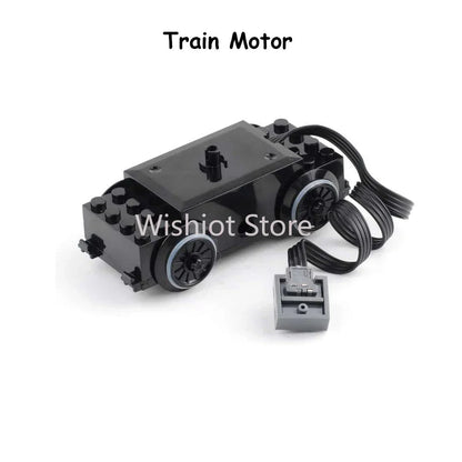 Technical Parts Train Motor 88002 MOC Pack Power Functions Battery Box Tracks Top Base Plate for Legoeds EV3 91994 74784 2871 - Avero