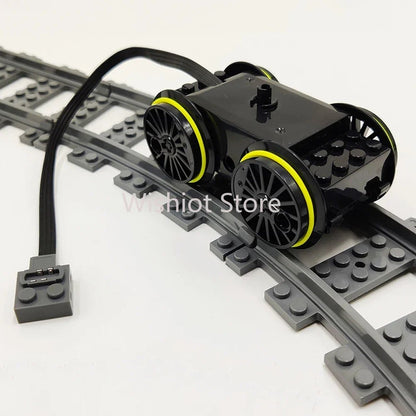Technical Parts Train Motor 88002 MOC Pack Power Functions Battery Box Tracks Top Base Plate for Legoeds EV3 91994 74784 2871 - Avero