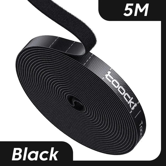 Toocki 5m Organizer Cable Management Tearable Organizador Cables 10mm Width Winder Ties Phone Accessories Wire Cord Organizer - Avero