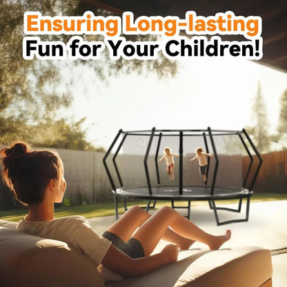 Trampoline 8FT 10FT 12FT 14FT 15FT 16FT Recreational Trampoline with Enclosure for Kids Adults, ASTM Approved, Outdoor - Avero