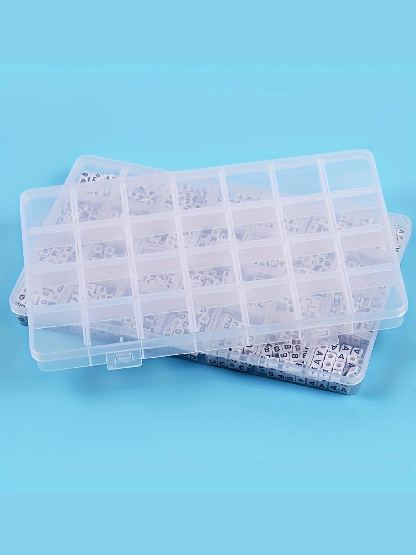Transparent Storage Container Jewelry Box Clear Plastic Organizer Box Empty Earring Storage Organizer Display Case for Beads - Avero