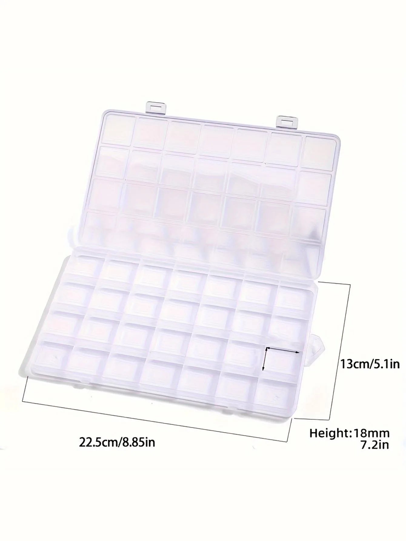 Transparent Storage Container Jewelry Box Clear Plastic Organizer Box Empty Earring Storage Organizer Display Case for Beads - Avero