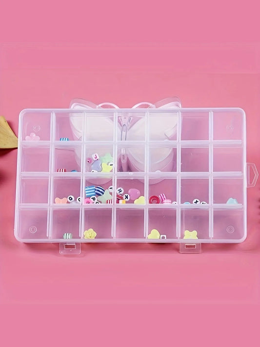 Transparent Storage Container Jewelry Box Clear Plastic Organizer Box Empty Earring Storage Organizer Display Case for Beads - Avero