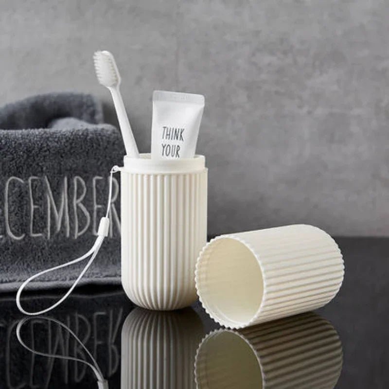 Travel Portable Toothbrush Cup Bathroom Toothpaste Holder Storage Case Box Organizer Travel Toiletries Storage Cup New Creative - Avero