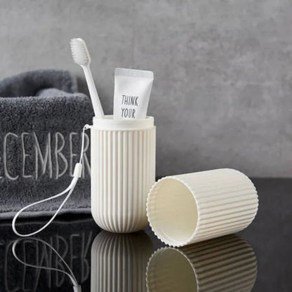 Travel Portable Toothbrush Cup Bathroom Toothpaste Holder Storage Case Box Organizer Travel Toiletries Storage Cup New Creative - Avero