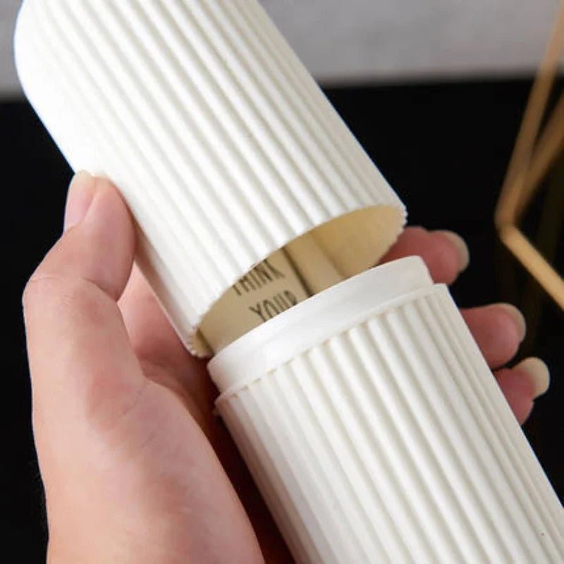 Travel Portable Toothbrush Cup Bathroom Toothpaste Holder Storage Case Box Organizer Travel Toiletries Storage Cup New Creative - Avero