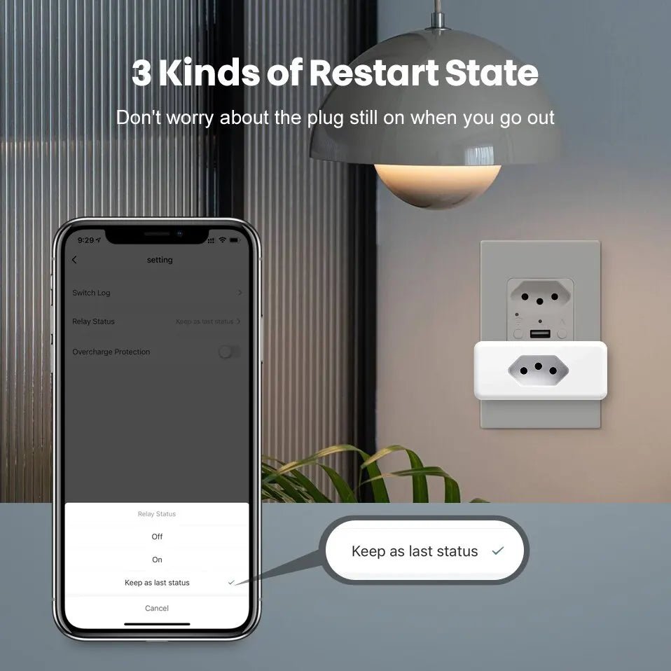Tuya WiFi Smart Plug Socket EU 16/20A with Power Monitoring Timing Voice Control Works with Alexa Google Home Smart Life - Avero