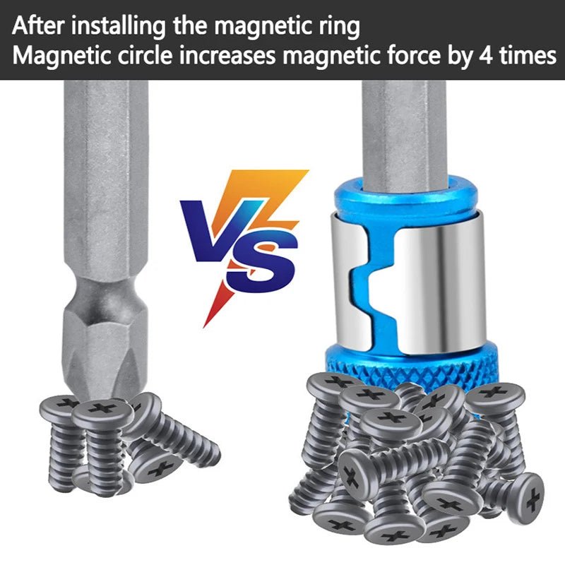 Universal 1 PCS Magnetic Ring Alloy Magnetic Ring Screwdriver Bits Anti - corrosion Strong Magnetizer Drill Bit Magnetic Ring - Avero