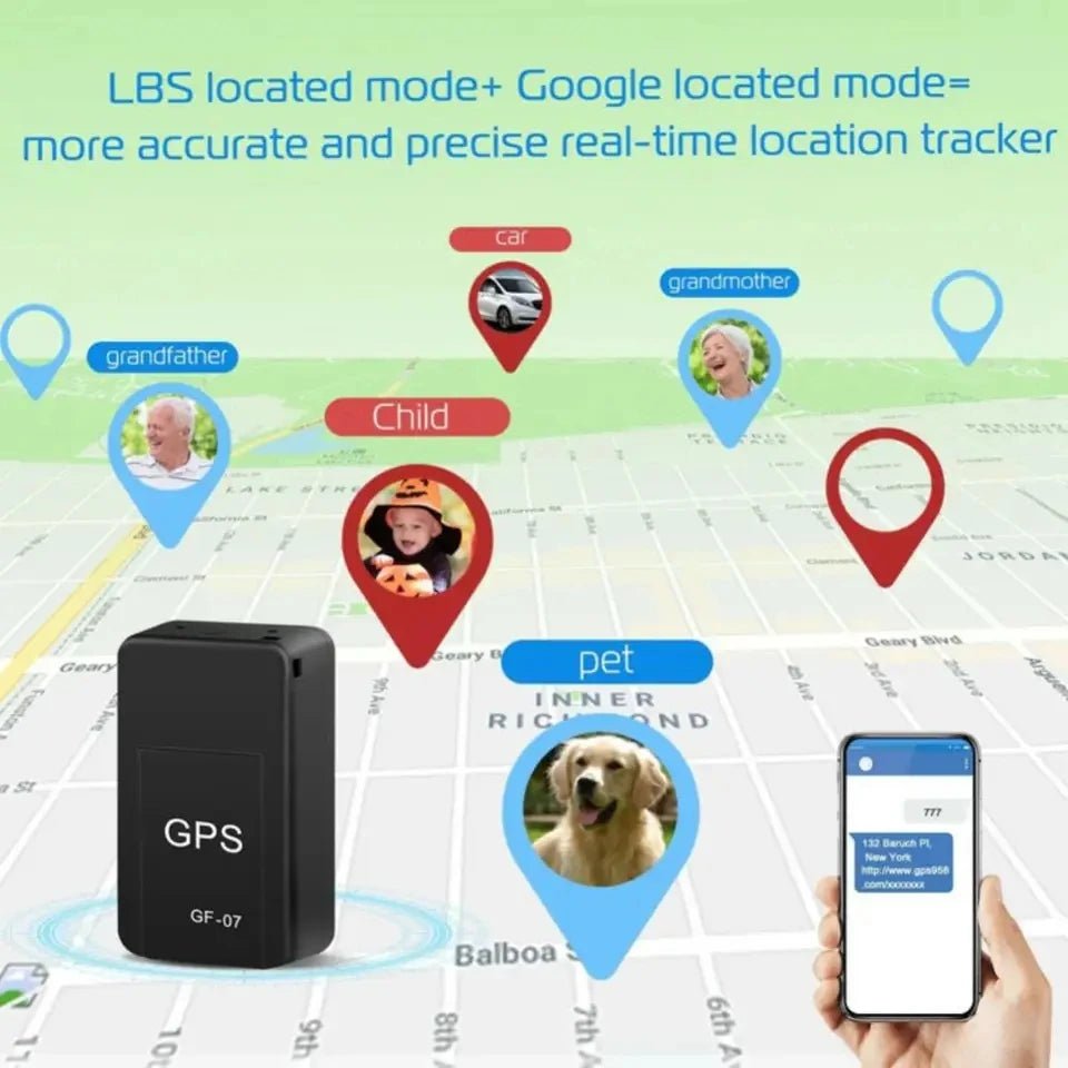 Universal Tracking Device Gf07 Mini Car Tracker Magnetic Gps Real Time Vehicle Locator Anti - Lost Recording Rechargeable - Avero