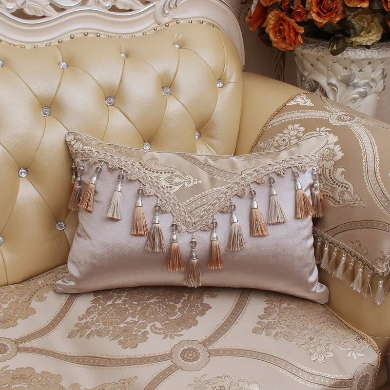 Upscale tassel Pillow Case Home Living Room Comfortable Hotel Home Supplies Pillow Cover Soft Pillowcase - Avero