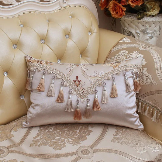 Upscale tassel Pillow Case Home Living Room Comfortable Hotel Home Supplies Pillow Cover Soft Pillowcase - Avero