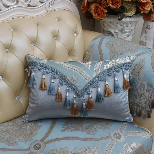 Upscale tassel Pillow Case Home Living Room Comfortable Hotel Home Supplies Pillow Cover Soft Pillowcase - Avero