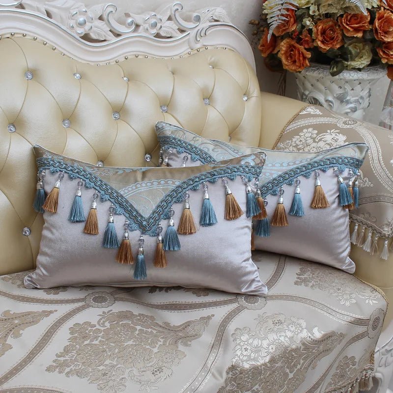 Upscale tassel Pillow Case Home Living Room Comfortable Hotel Home Supplies Pillow Cover Soft Pillowcase - Avero