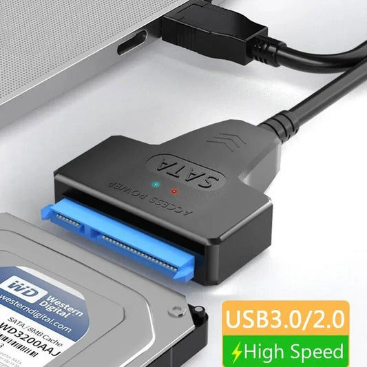 USB 3.0 TO SATA 2.5 Inch SSD HDD Hard Drive Adapter For Laptop Desktop Computer Sata to USB Hard Drive Expansion Adapter - Avero