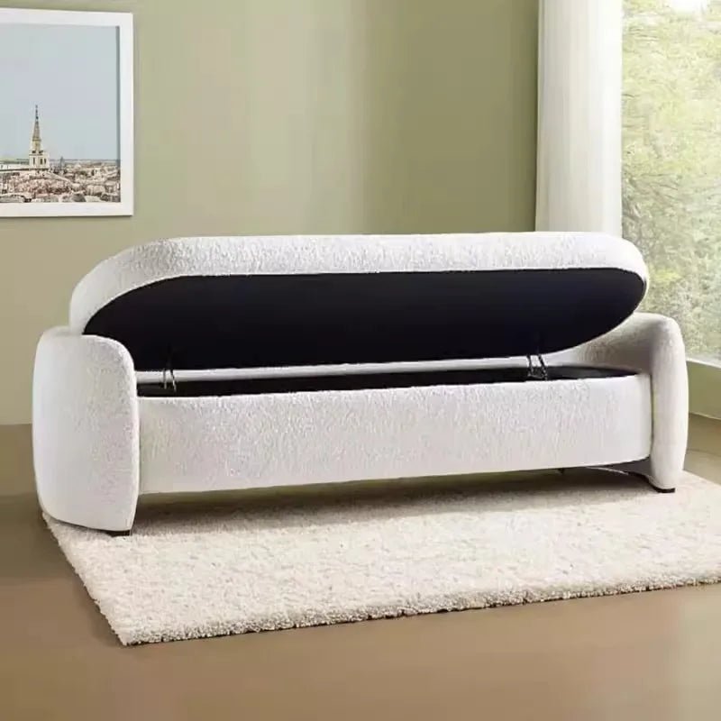 Vanity Chair Pouf Foot Stool Salon Storage Nordic Bench Seat Shoe Big Size Step Stool Ergonomic Muebles Entrance Hall Furniture - Avero