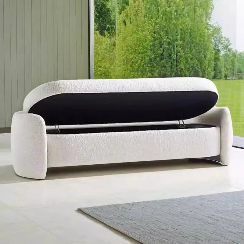 Vanity Chair Pouf Foot Stool Salon Storage Nordic Bench Seat Shoe Big Size Step Stool Ergonomic Muebles Entrance Hall Furniture - Avero