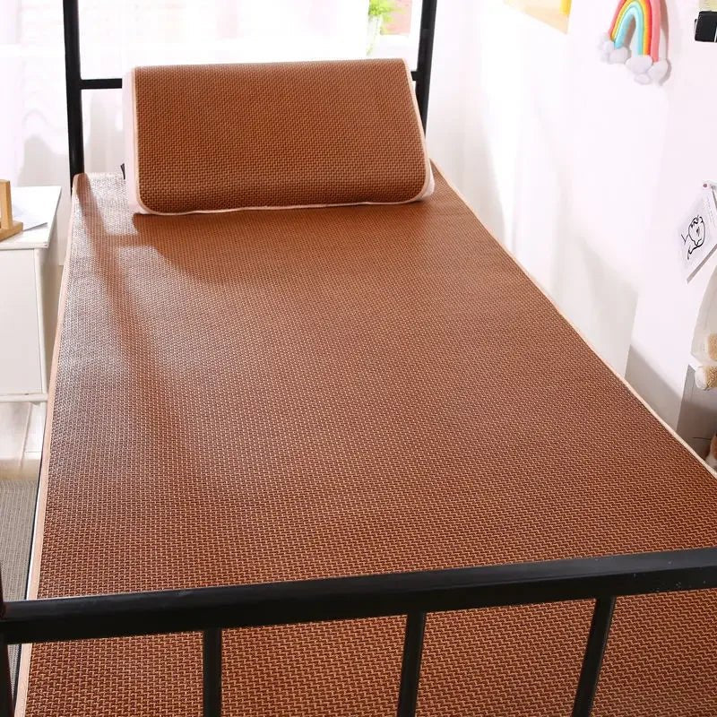 WASART Summer cool bamboo rattan mattress 135x200 cold sleeping mat single double folding cooling Ice sheet bed protection pad - Avero