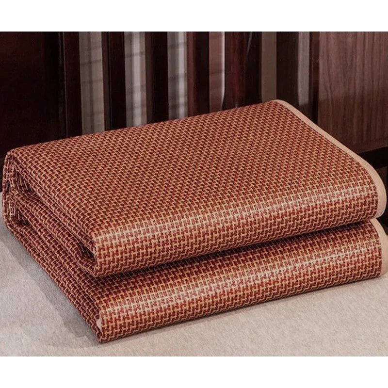 WASART Summer cool bamboo rattan mattress 135x200 cold sleeping mat single double folding cooling Ice sheet bed protection pad - Avero
