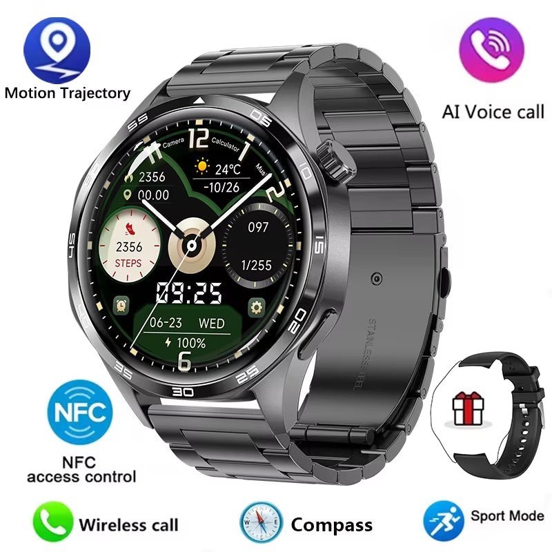 Watch 5 PRO Smart Watch Men Watch 5 AMOLED HD Screen Bluetooth Call GPS Trajectory NFC Heart Rate Compass Smartwatches 2024 New - Avero