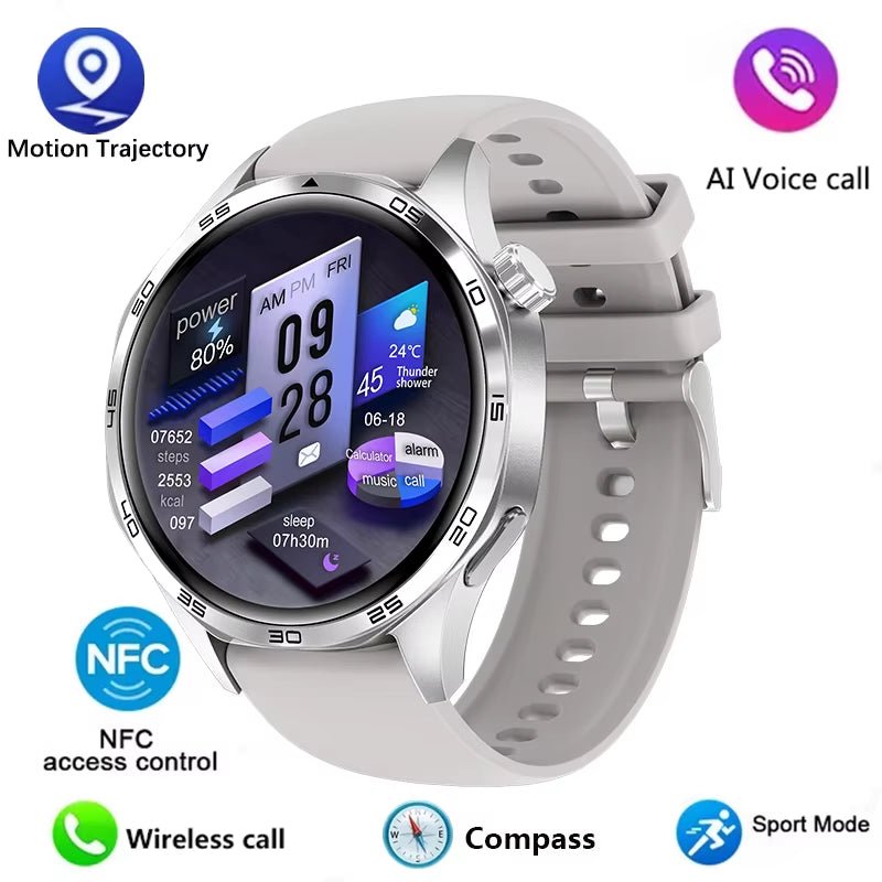 Watch 5 PRO Smart Watch Men Watch 5 AMOLED HD Screen Bluetooth Call GPS Trajectory NFC Heart Rate Compass Smartwatches 2024 New - Avero