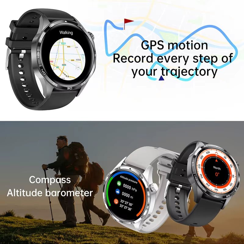 Watch 5 PRO Smart Watch Men Watch 5 AMOLED HD Screen Bluetooth Call GPS Trajectory NFC Heart Rate Compass Smartwatches 2024 New - Avero