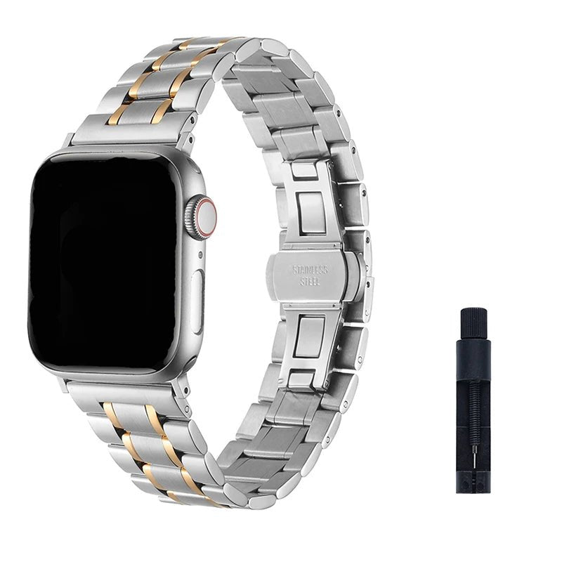 Watch Straps For Apple Watch Band Series 9/8/7/6/5/4/SE Stainless Steel Bracelet For IWatch Series Ultra 49mm 45mm 44mm 41 40mm - Avero