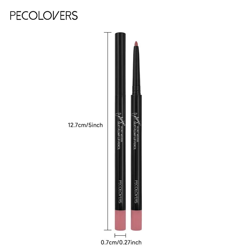 Waterproof Matte Lipliner Pencil Red Contour Tint Lipstick Long Lasting Non - stick Cup Moisturising Lips Makeup 12 Colors - Avero