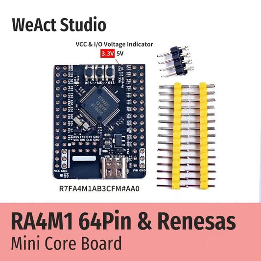 WeAct RA4M1 Renesas R7FA4M1AB3CFMAA0 R7FA4M1 R7FA4M1AB3CFM Core Board Demo Board - Avero