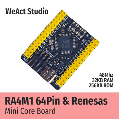 WeAct RA4M1 Renesas R7FA4M1AB3CFMAA0 R7FA4M1 R7FA4M1AB3CFM Core Board Demo Board - Avero
